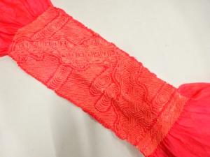 正絹　絞り　帯揚げ